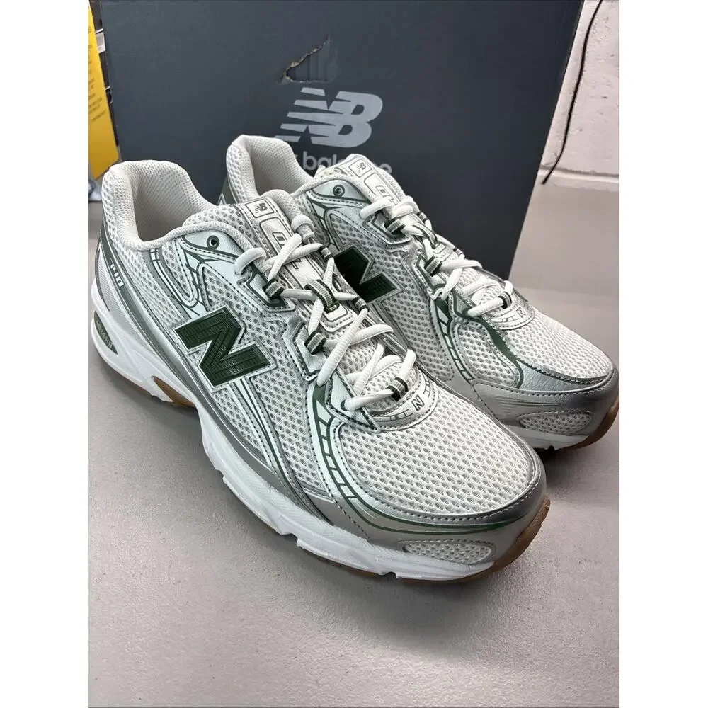 New Balance 740 Grey Green White Metallic Silver Men's Size 12 U740SF2 Sneakers